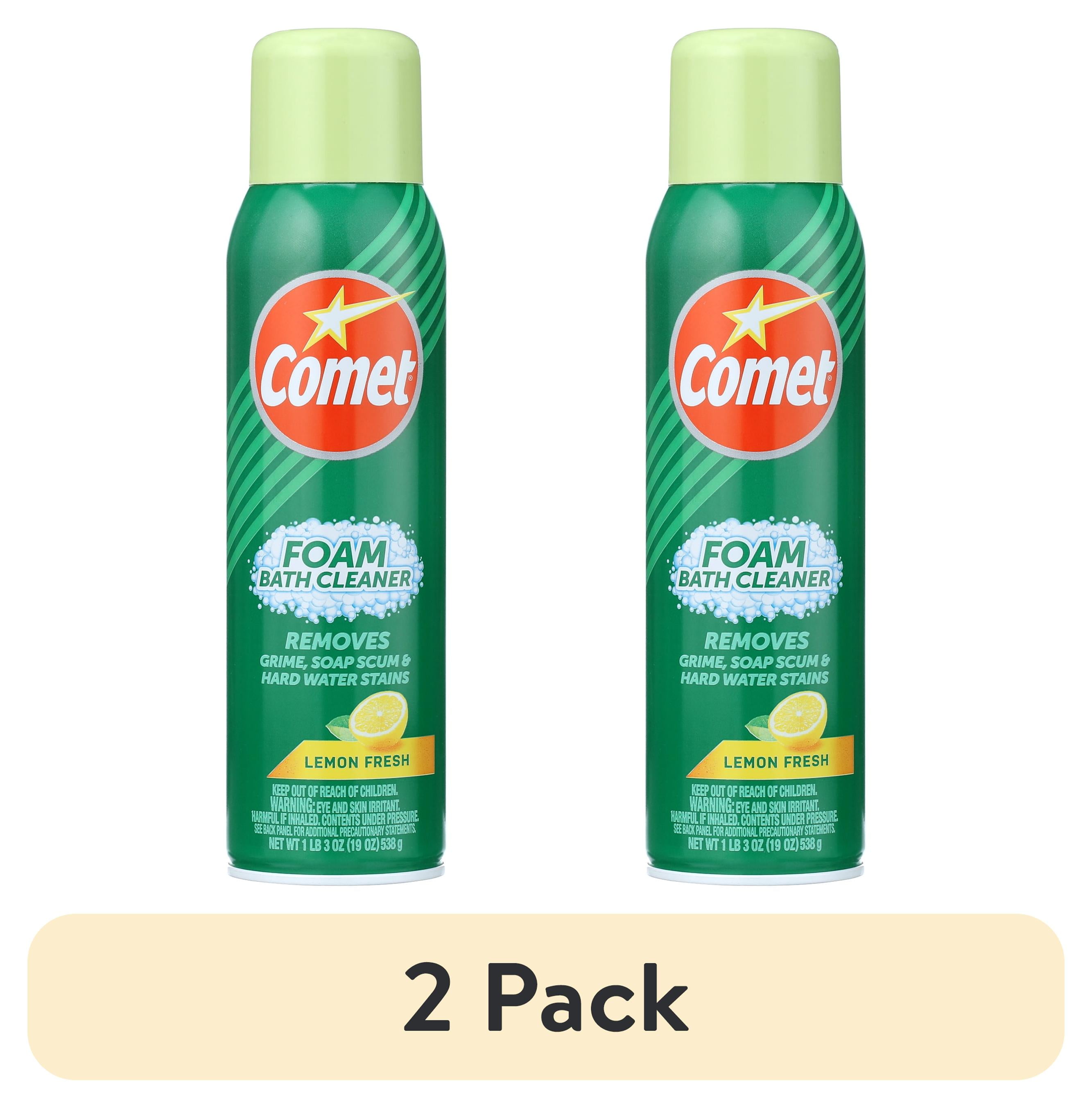 (2 pack) Comet Foaming Bath Spray, 19 oz