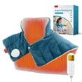 thumbnail image 1 of (2 pack) Comfytemp Weighted Heating Pad for Neck and Shoulders, FSA HSA Eligible, 19"x 24", Blue, 1 of 11