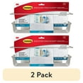 thumbnail interactive-video image 1 of (2 pack) Command Bath Shower Caddy, Satin Nickel, 1 Caddy, 4 Water Resistant Strips, Bathroom Organization, 1 of 15