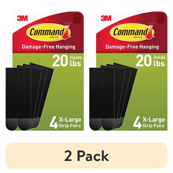 Command Large Picture Hanging Strips Value Pack, 12 Pairs, Holds 16 lbs