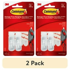 3M 17005ES Command Spring Hook Clip, White - 3 x 1.12 x 0.75 in ...