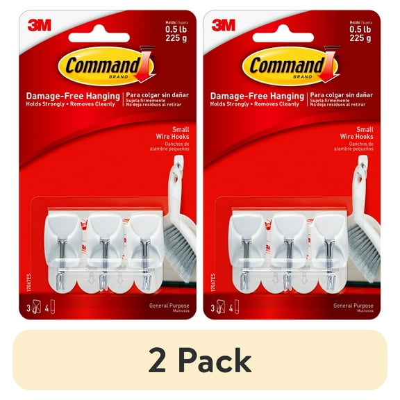 (2 pack) Command™ Small Wire Hooks 17067HOL