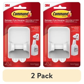 (2 pack) Command Spray Bottle Hanger, 1 Hanger, 2 Large Strips