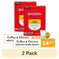 thumbnail image 1 of (2 pack) Community Coffee Coffee and Chicory Medium-Dark Roast Single Serve Keurig K-Cup Pods 24 ct Box, 1 of 12