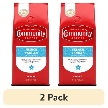 (2 pack) Community® Coffee French Vanilla 12 oz Ground Coffee