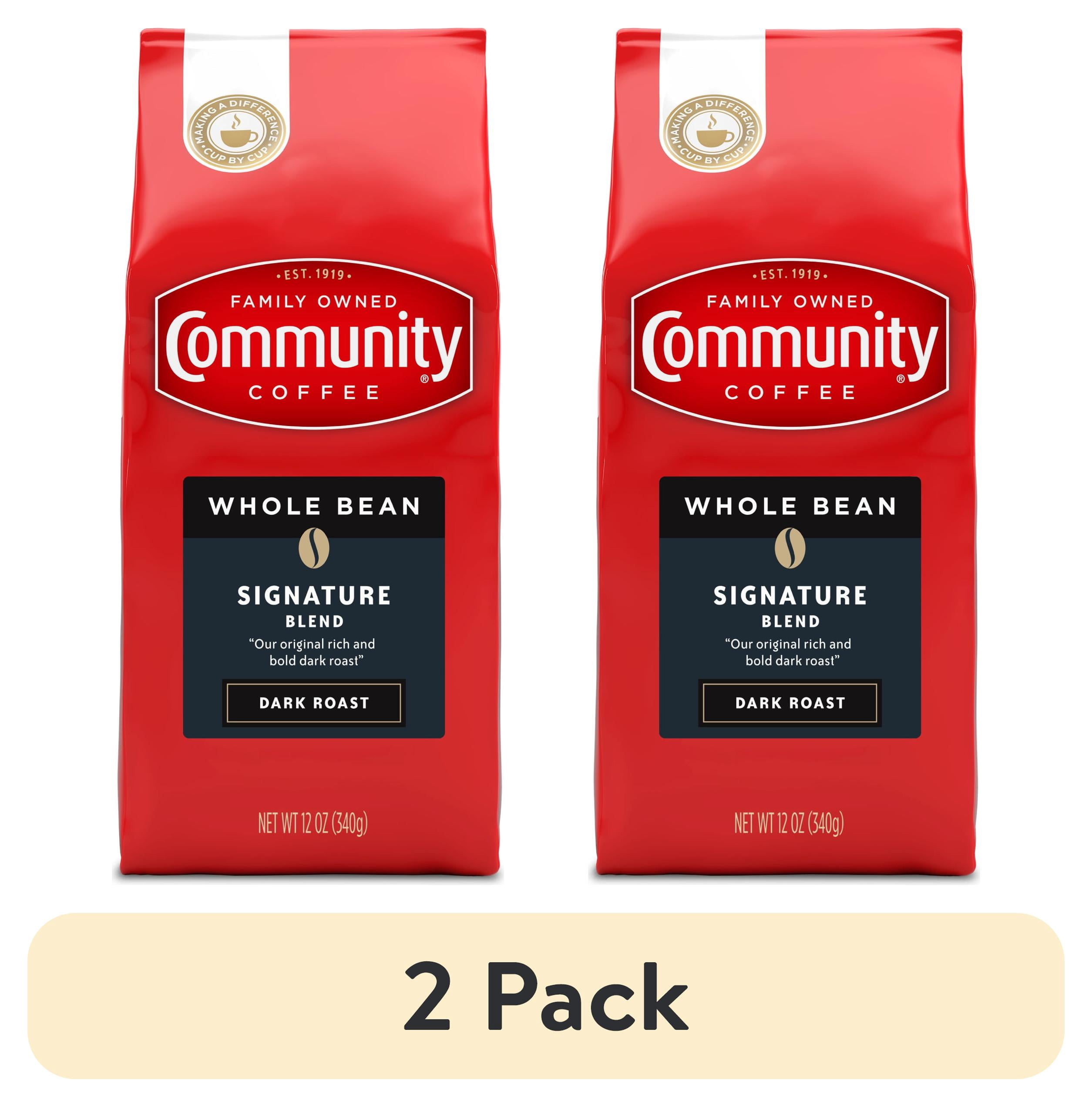 (2 pack) Community® Coffee Signature Blend Dark Roast 12 oz Whole Bean Coffee