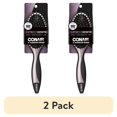 thumbnail image 1 of (2 pack) Conair Diamond Ceramic Cushion Hairbrush with Boar and Nylon Bristles, Black, 1 of 8