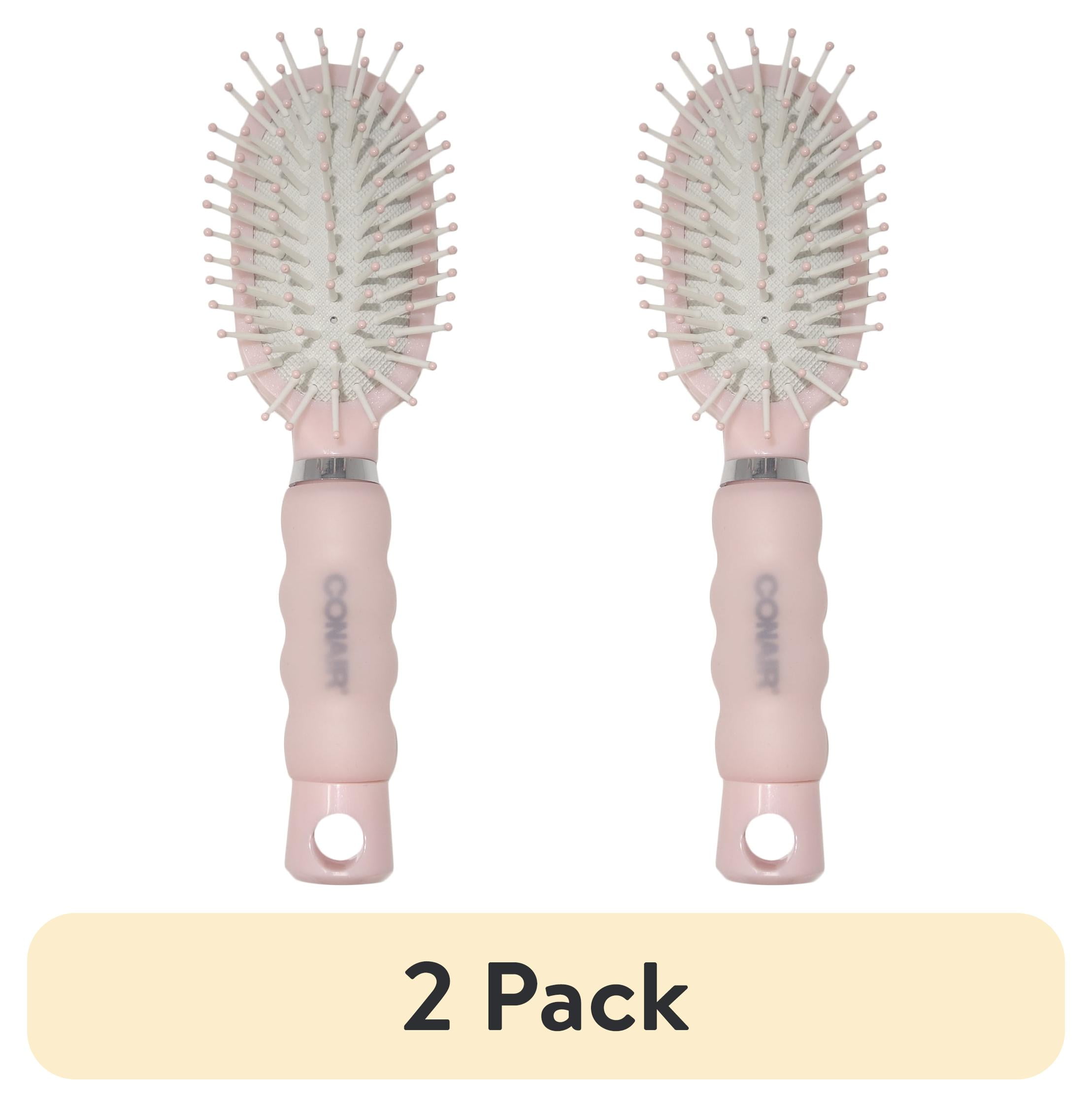 Conair Gel Grips Nylon Bristle Cushion Brush, Compact Mid-Size