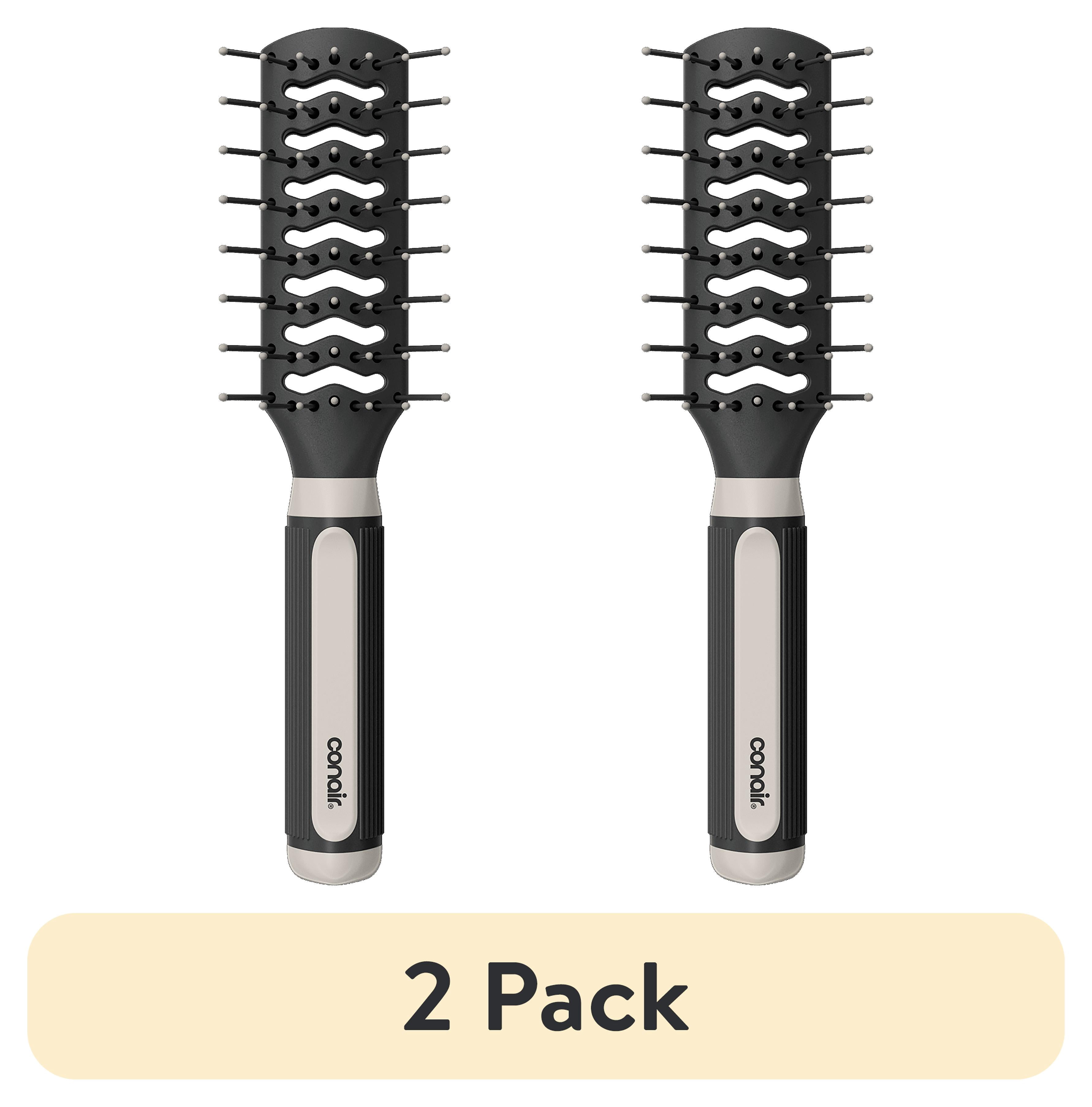 (2 pack) Conair Grip & Lift Vented Hair Brush with Rubber-Grip Handle