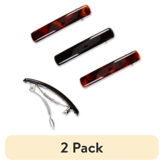 (2 pack) Conair Scunci 5.5cm No Slip Barrette - 4pk