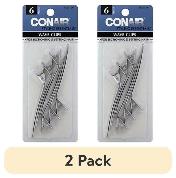 (2 pack) Conair Section & Set Secure Hold Sectioning Clips 6 Pack ...