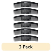 2 pack Conair Single 5-Inch Pocket Fine Tooth Men's Hair Comb, Black, Great for All Hair Types - Fine Comb Teeth for Thin to Medium Hair - 6-Count