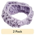 thumbnail image 1 of (2 pack) Conair Microfiber Spa Headwrap and Wristband Set for Face Care and Beauty Routines, 1 of 7
