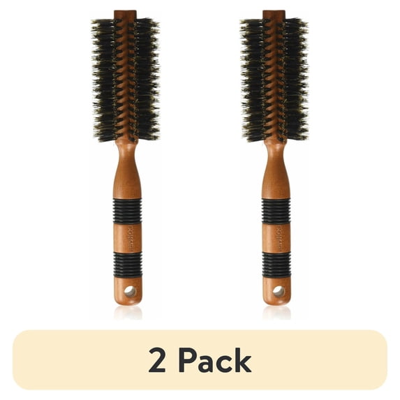 (2 pack) Conair Styling Essentials Round Boar Brush, Medium