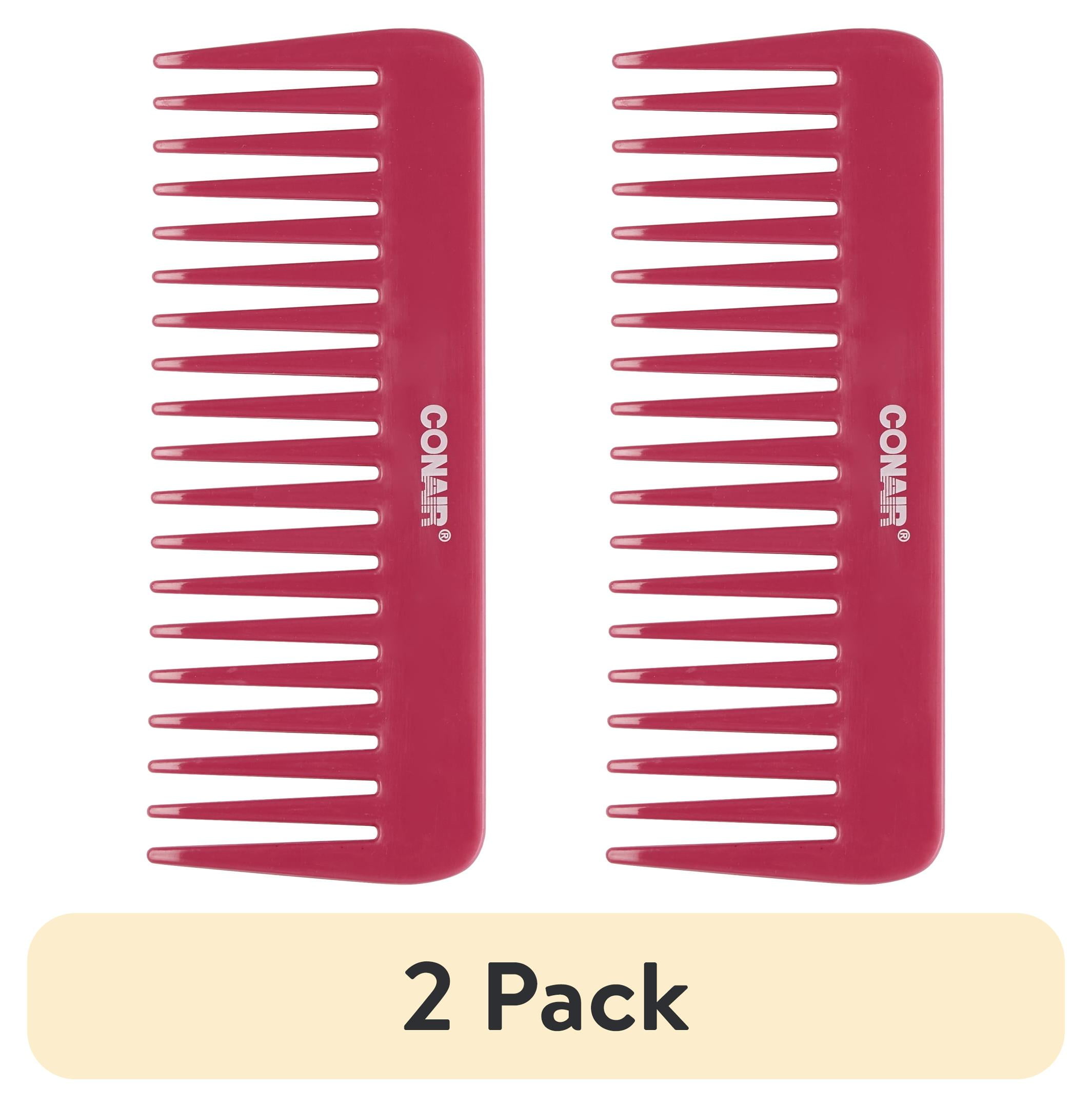(2 pack) Conair Unbreakable 3-Piece Styling Comb Set, Wide-Tooth Lift ...