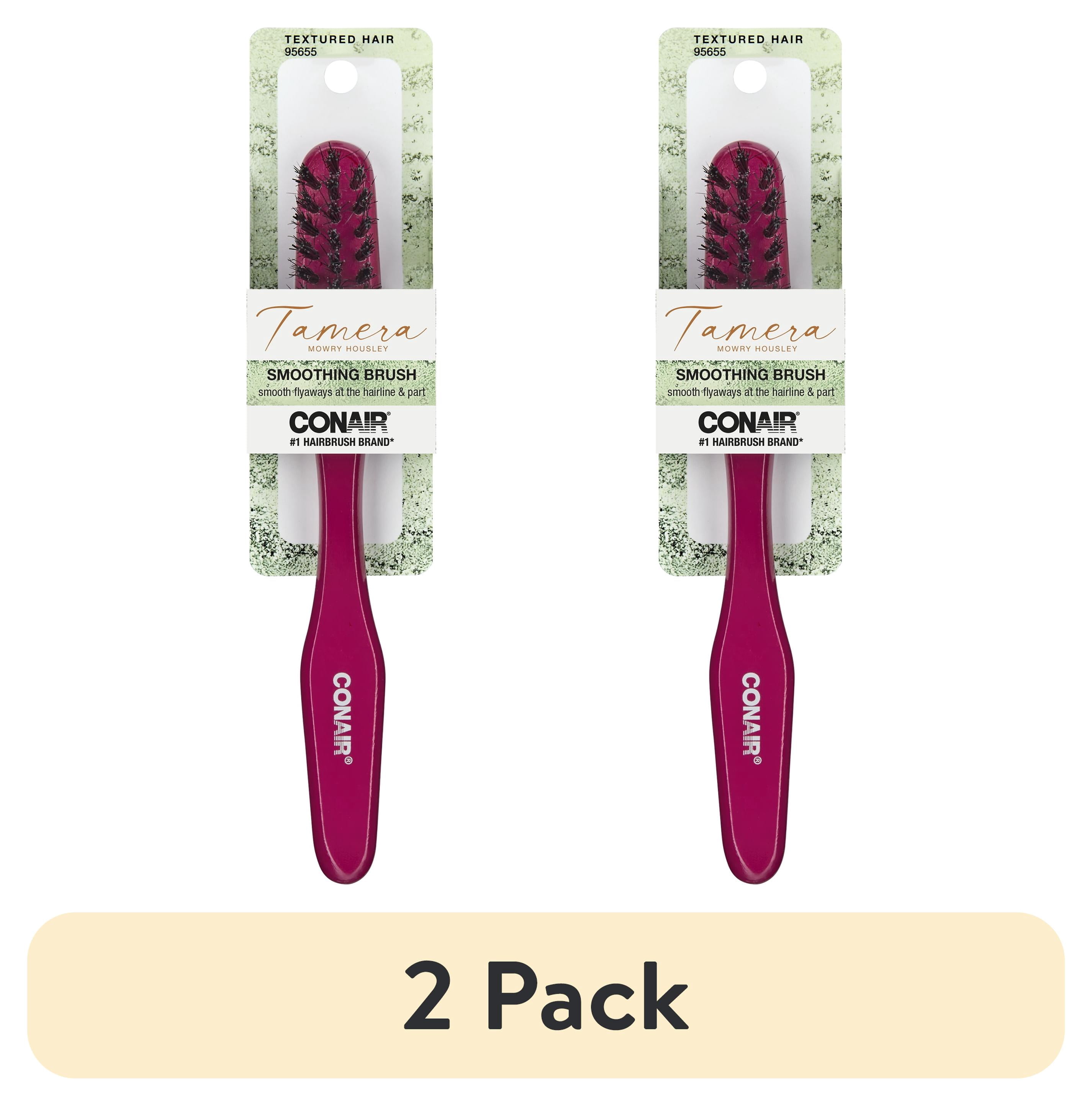 Conair Curl Definition Hair Brush Pink, Curved Cushion, Removable