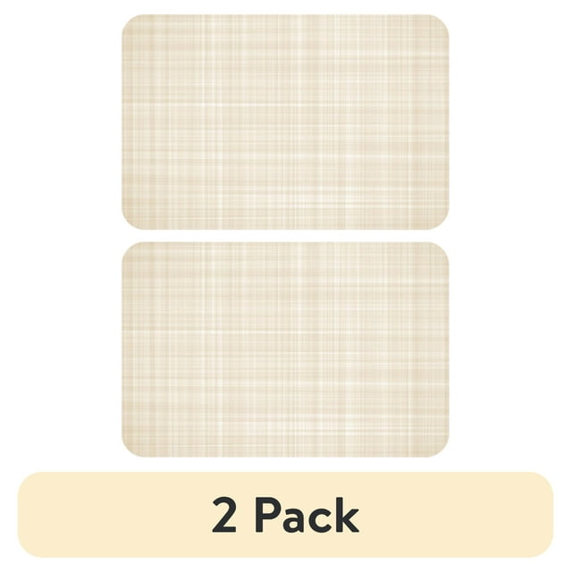 (2 pack) Conimar Ombre Texture, Reversible Individual Table Placemat, 17.13" x 11.25", Flexible Plastic