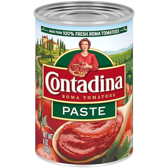 (2 pack) Contadina Canned Roma Style Tomato Paste, 6-Ounce