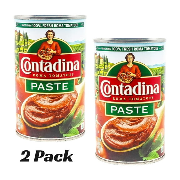 (2 pack) Contadina Canned Tomatoes Canned Tomato Paste, 18 oz Can