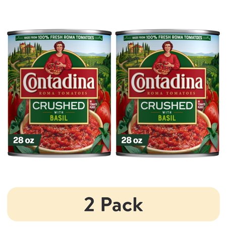 (2 pack) Contadina Crushed Tomatoes with Basil, 28 oz. Can