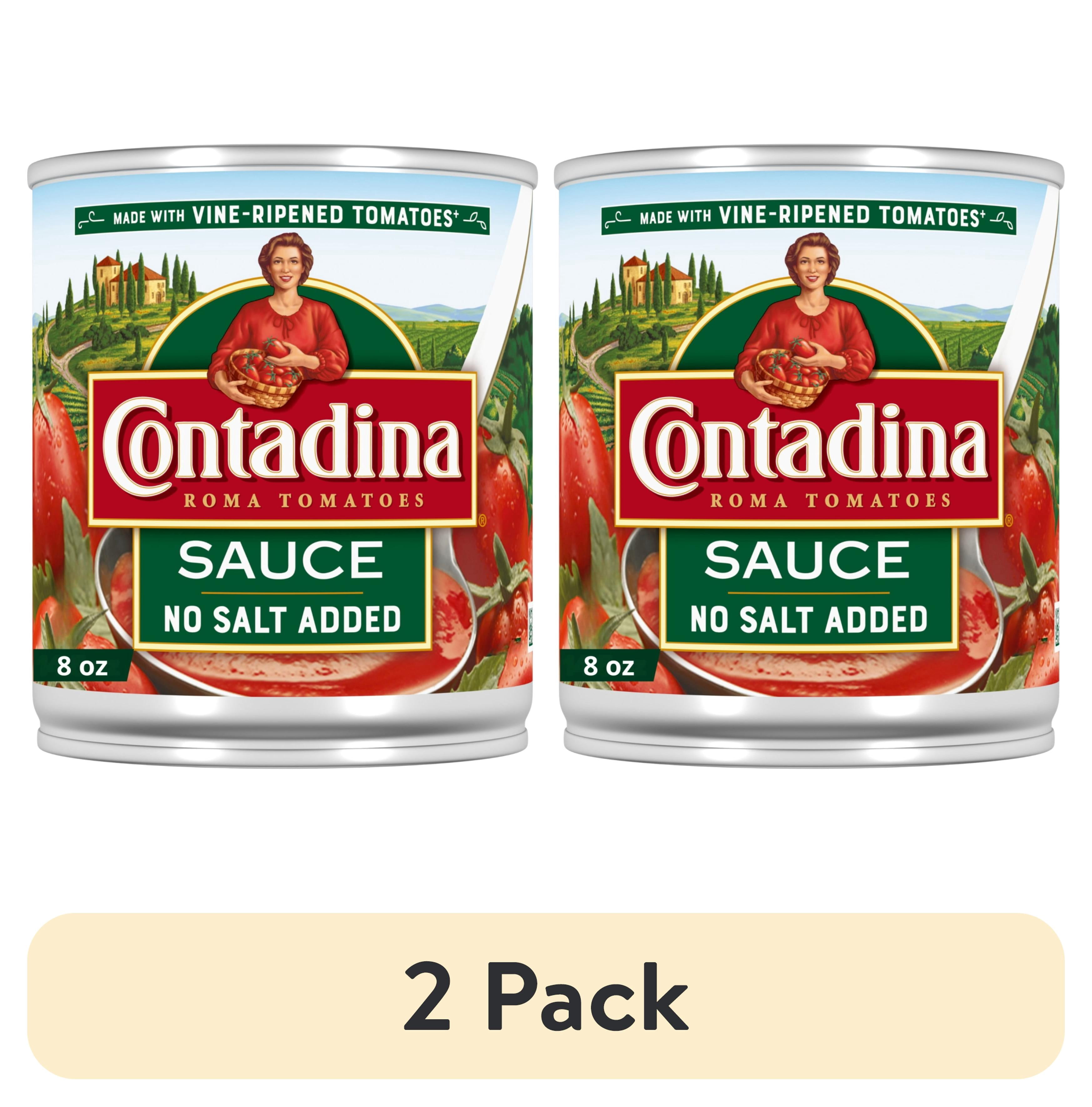 (2 pack) Contadina Tomato Sauce, No Salt Added, 8 oz Can
