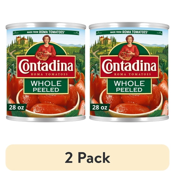 (2 pack) Contadina Whole Peeled Tomatoes, 28 oz Can