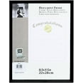 thumbnail image 1 of (2 pack) Contemporary Black metallic Certificate frame by Connoisseur - 8.5x11, 1 of 1