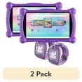 thumbnail image 1 of (2 pack) Contixo 7" Kids Tablet Bundle, 50 Disney Stories, Educational Android Tablet for Ages 3-12, 32GB, STEM Learning, Parental Controls, with Smart Watch - Purple, 1 of 9