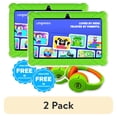 thumbnail image 1 of (2 pack) Contixo Kids Tablets Bundle, 7-Inch Educational Android Tablet and Wired Headphones for Kids Ages 3-7, Green, 1 of 10