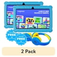 thumbnail image 1 of (2 pack) Contixo Kids Tablets Bundle, 7-Inch Educational Android Tablet and Wired Headphones for Kids Ages 3-7, Blue, 1 of 11