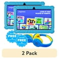 thumbnail image 1 of (2 pack) Contixo 7" Kids Tablet Bundle, Epic & Lingokids,  Android Tablet & Headphones for Kids Ages 3-7, Parental Controls, Wi-Fi, Blue, 1 of 12