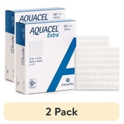 2 pack Convatec AQUACEL Extra 2"x2" Hydrofiber Dressing for Exuding Wounds, 10ct Box, Sterile