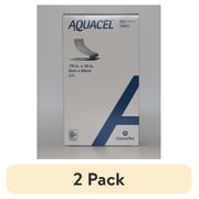2 pack Convatec AQUACEL Hydrofiber 0.75x18 Ribbon Dressing for Small Wounds, 5ct Box, Sterile