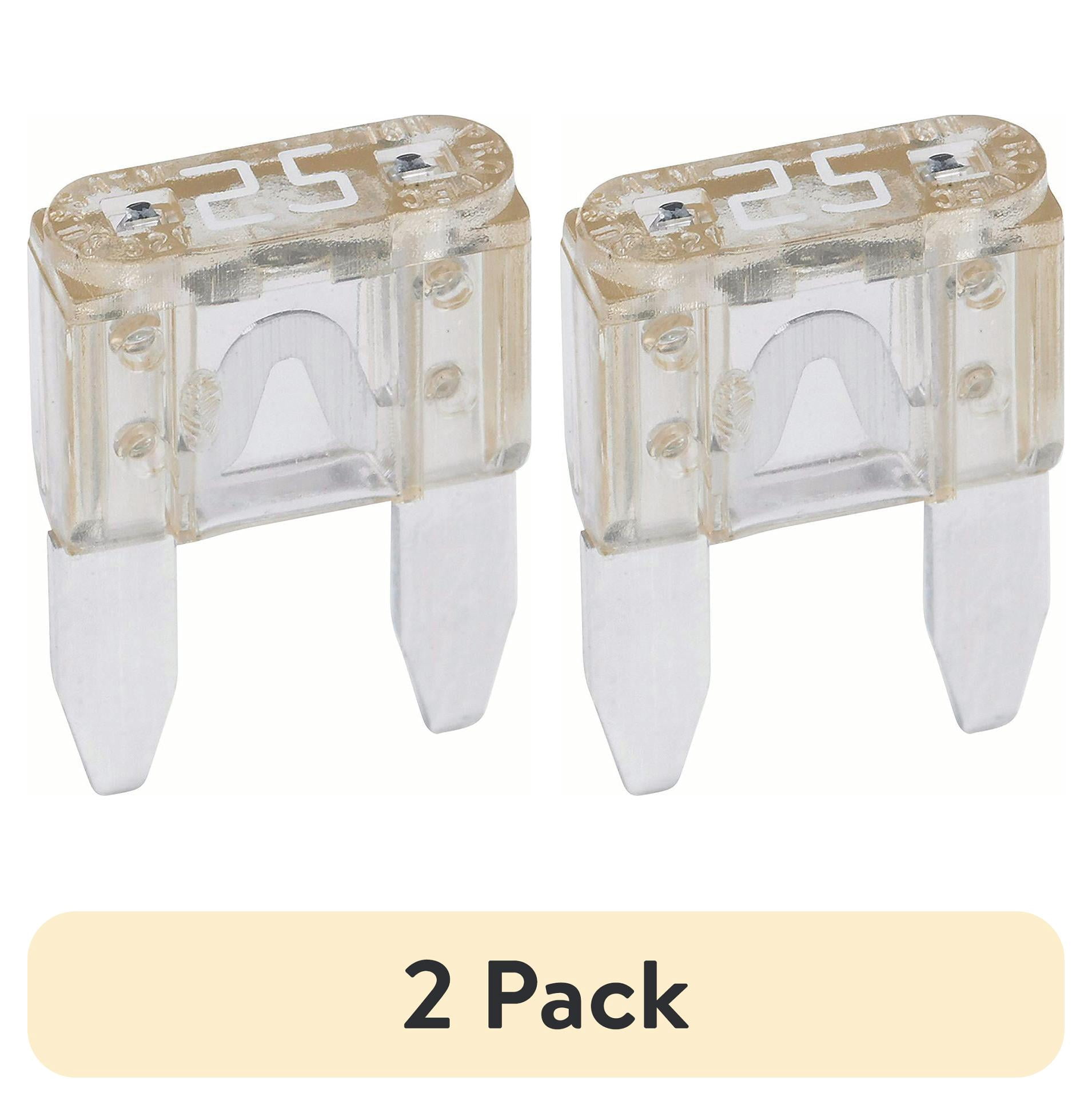 (2 pack) Cooper Bussmann Series 5 Count ATM/Mini 25 Amp Automotive Fuse Pack, BP/ATM-25-RP
