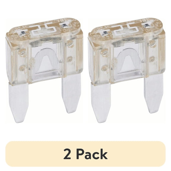 (2 pack) Cooper Bussmann Series 5 Count ATM/Mini 25 Amp Automotive Fuse Pack, BP/ATM-25-RP