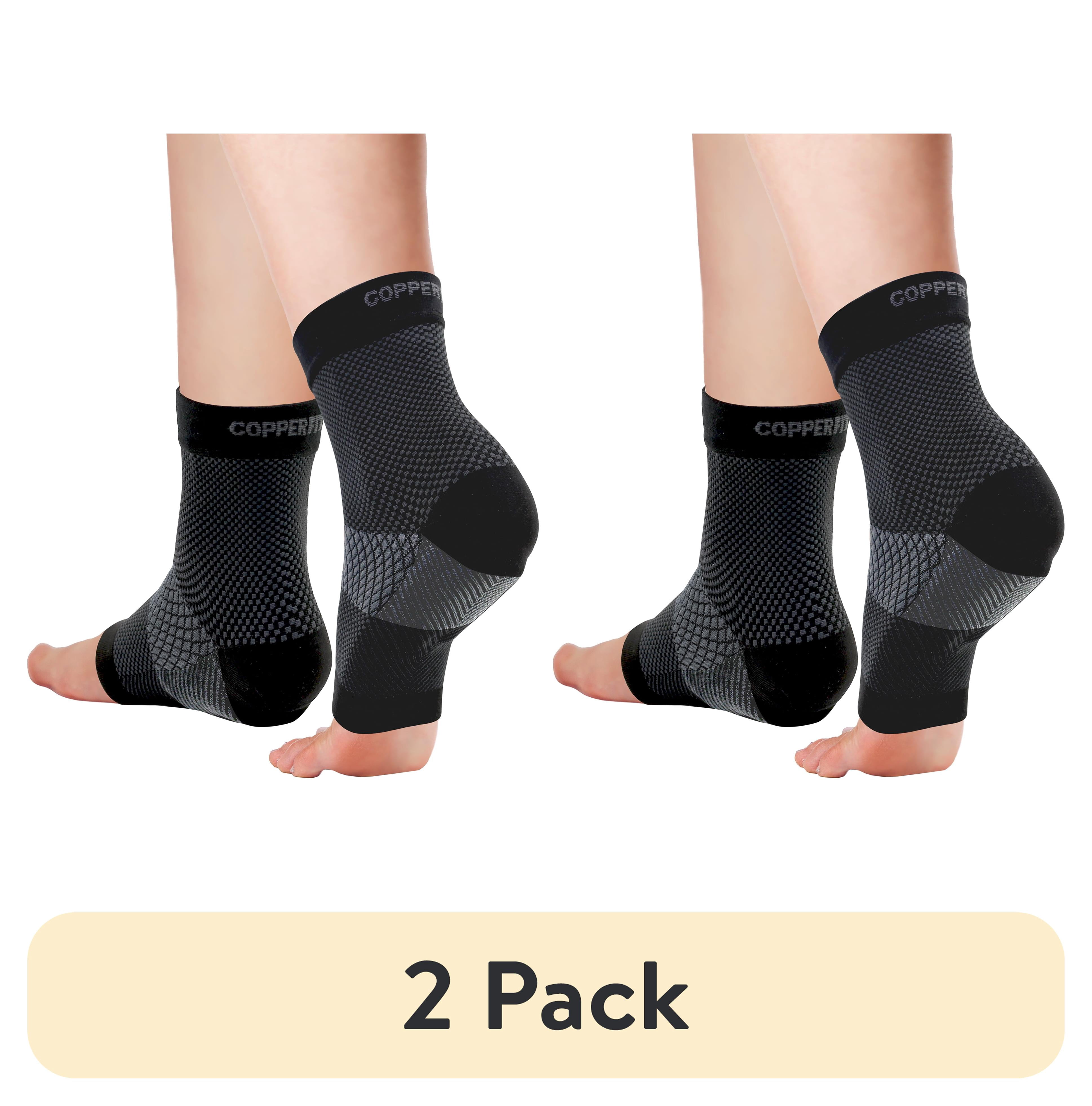 (2 pack) Copper Fit® HEEL RELIEF Sleeve | Arch Compression, Heel Cushion | 1 Pair | Unisex