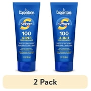 2 pack Coppertone Sport Sunscreen Lotion, SPF 100 Sunscreen, 3 fl oz