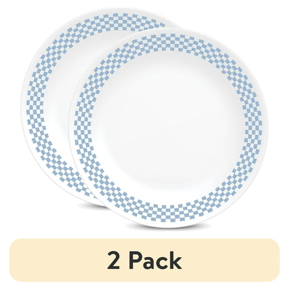 (2 pack) Corelle Amelia 10.25" Glass Dinner Plate