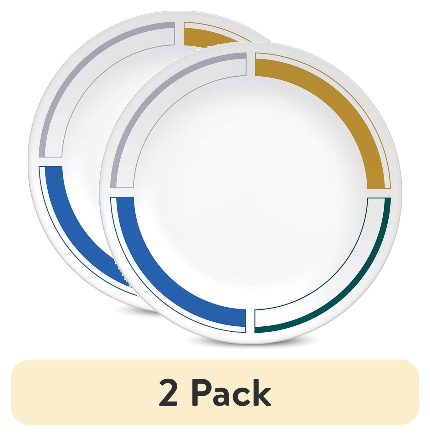 (2 pack) Corelle Color Block 8.5" Salad Plate