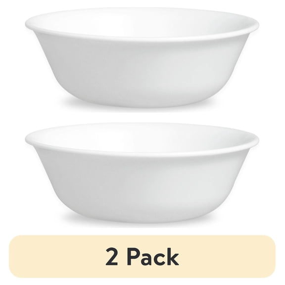 (2 pack) Corelle Winter Frost White 18 oz Soup Bowl