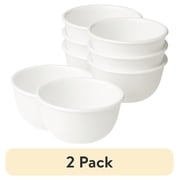 2 pack 2 pack Corelle Winter Frost White 12 oz Glass Rice Bowl Set of 4