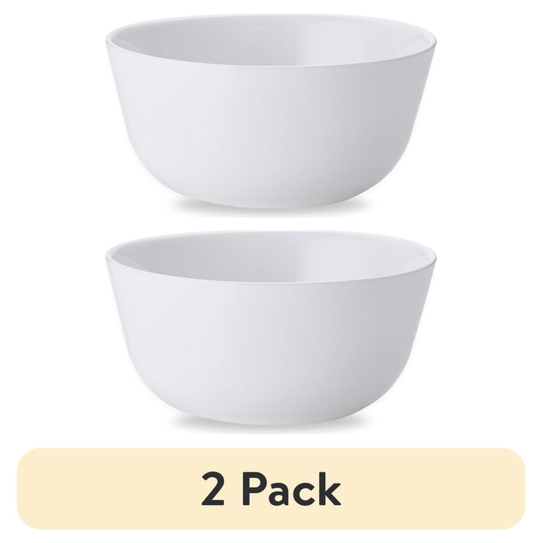 2 pack) Corelle Winter Frost White, Round Berry Bowl, 12-oz