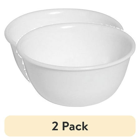 (2 pack) Corelle Winter Frost White, Round Berry Bowl, 12-oz