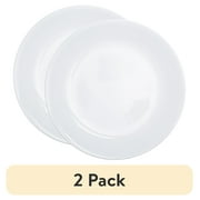 (2 pack) Corelle Winter Frost White, Round Lunch Plate, 8.5"