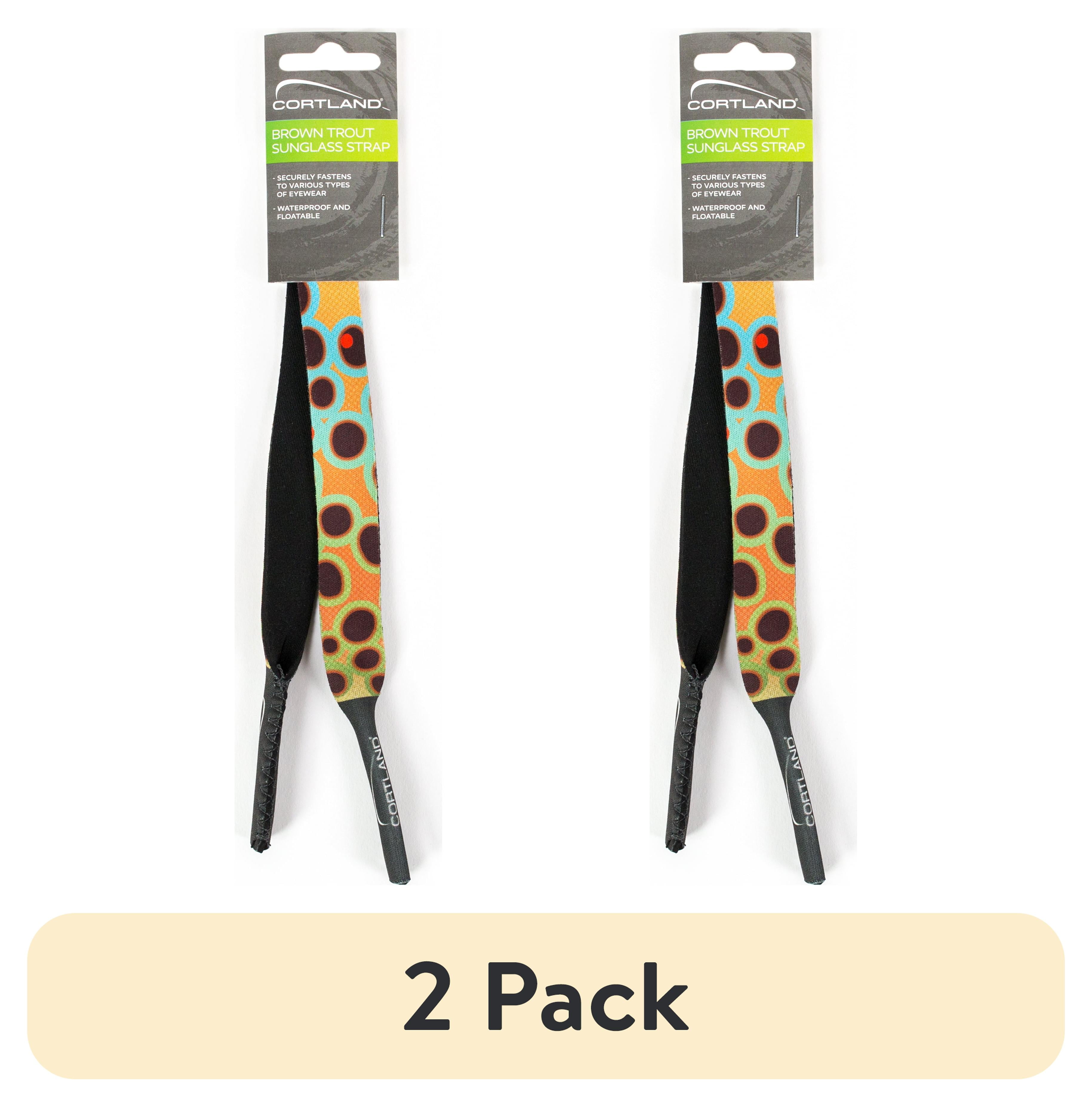 (2 pack) Cortland Fairplay Brown Trout Neoprene Sunglass Strap/Cord, 664371