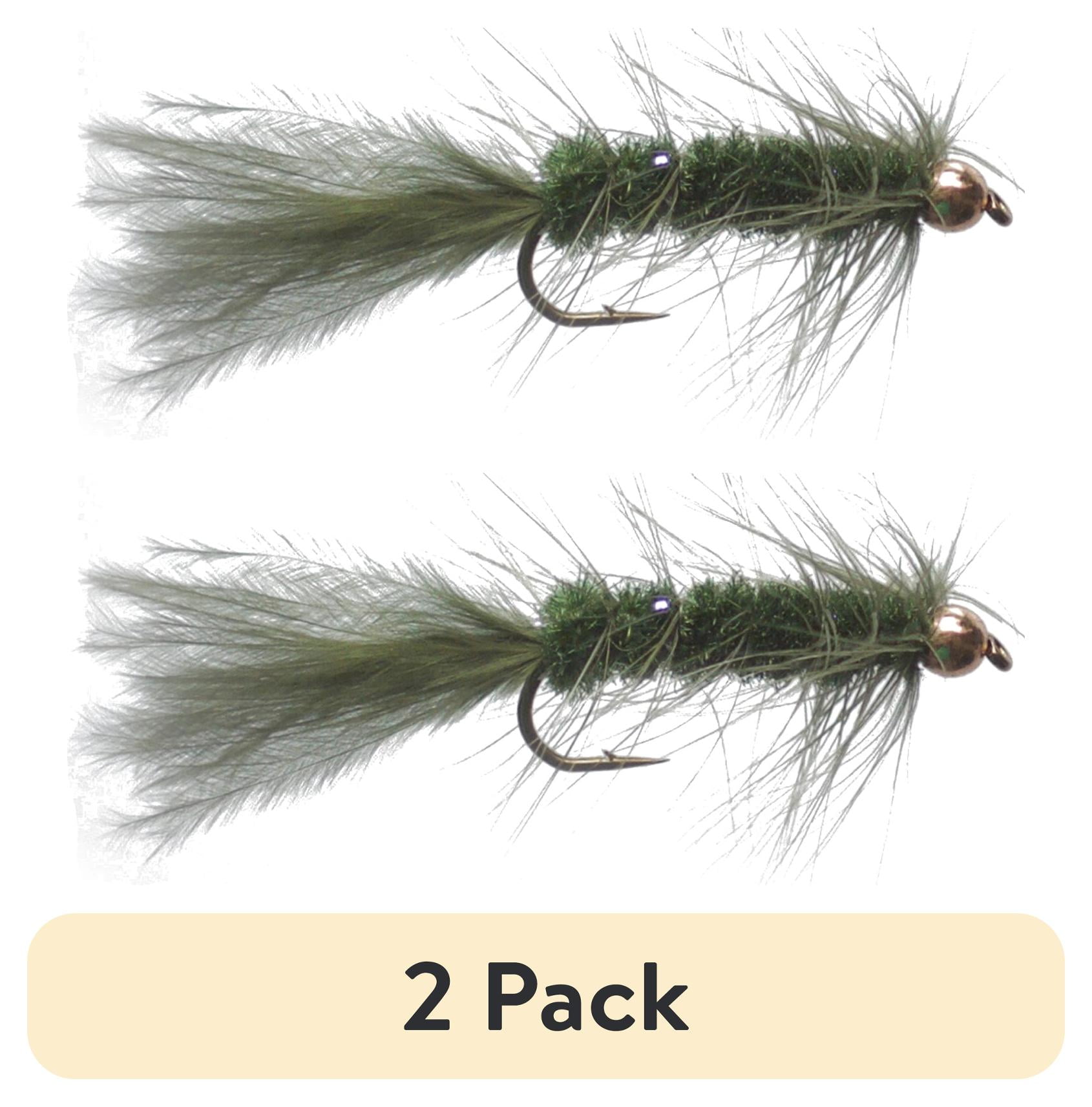 (2 pack) Cortland Fairplay Olive Wooly Bugger Fly, Size 10, 4 Pack, 709355