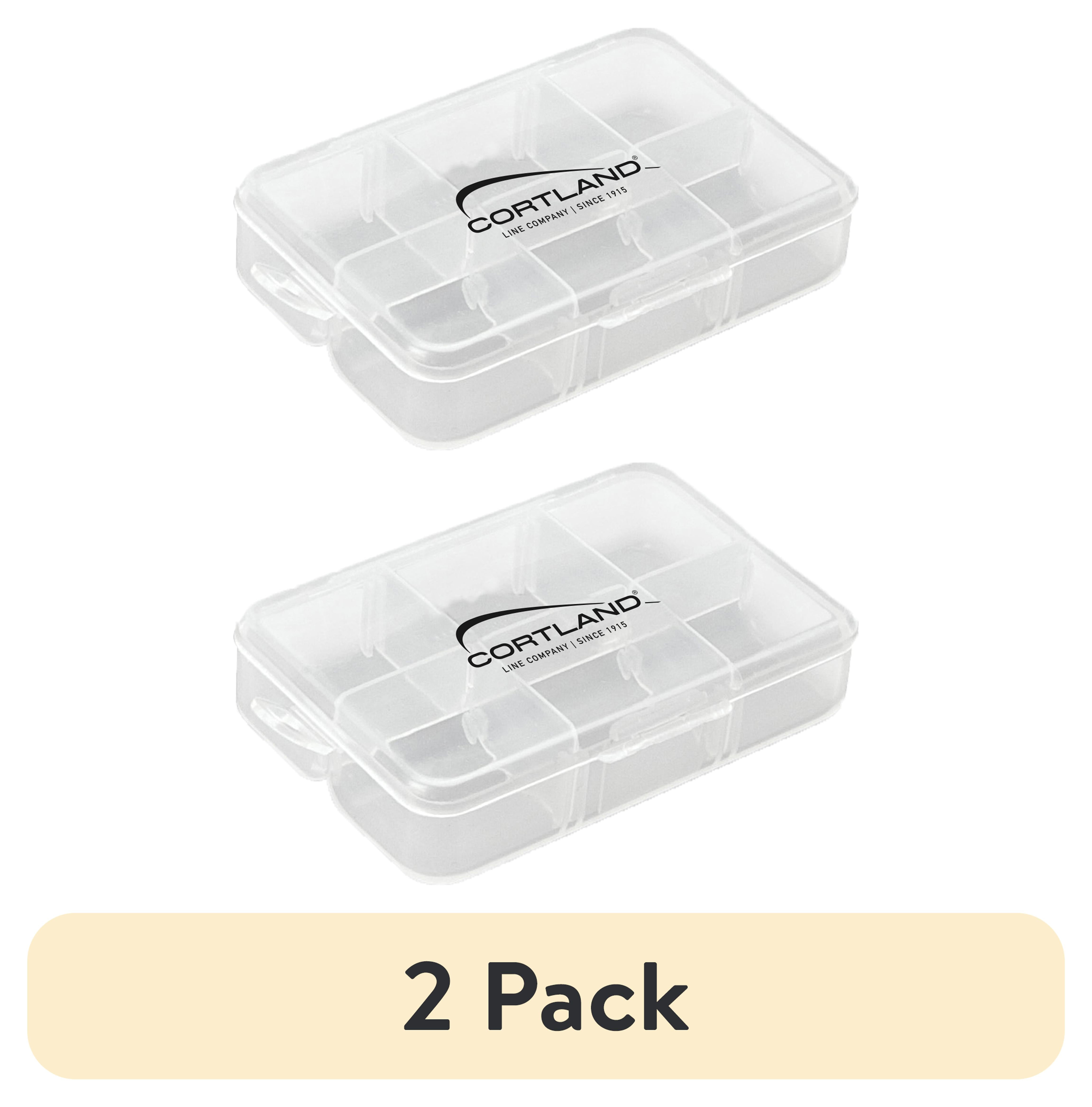 2 pack) Cortland Fairplay U-Bottom Fly Box, Small, 654303