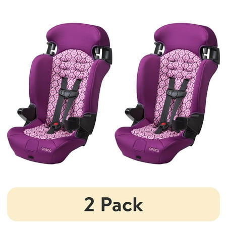 (2 pack) Cosco Kids Finale 2-in-1 Booster Car Seat, Rosette, Toddler, Unisex