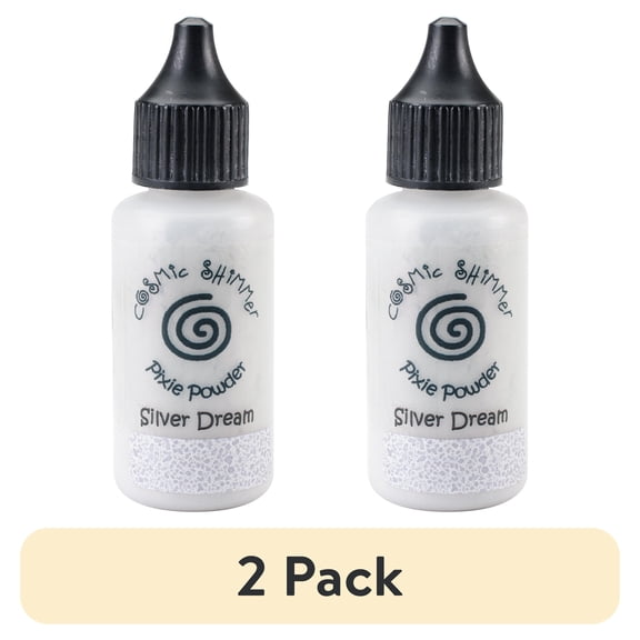 (2 pack) Cosmic Shimmer Pixie Powder 30ml-Silver Dream