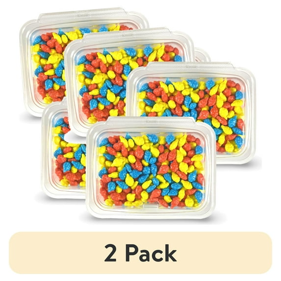 (2 pack) Cotton Candy Bite Size Candies Nuggets: Blue Raspberry, Cherry, & Lemon | 3 Pound